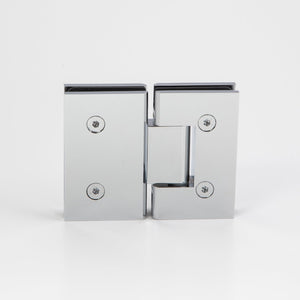 Boston Glass to Glass 180 Degree Hinge Polished Chrome