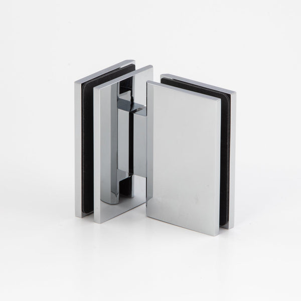 Boston Glass to Glass 180 Degree Hinge Polished Chrome