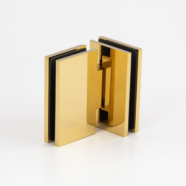 Boston Glass to Glass 180 Degree Hinge Polished Gold