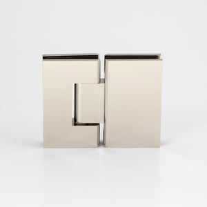 Boston Glass to Glass 180 Degree Hinge Polished Nickel