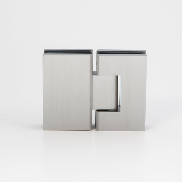 Boston Glass to Glass 180 Degree Hinge Satin Chrome