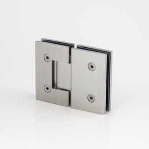 Boston Glass to Glass 180 Degree Hinge Satin Chrome