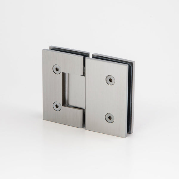 Boston Glass to Glass 180 Degree Hinge Satin Chrome