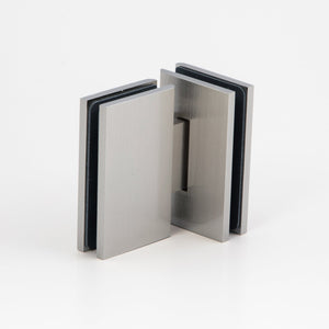 Boston Glass to Glass 180 Degree Hinge Satin Chrome