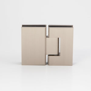 Boston 6-8mm Glass to Glass 180 Degree Shower Hinge - Satin Nickel