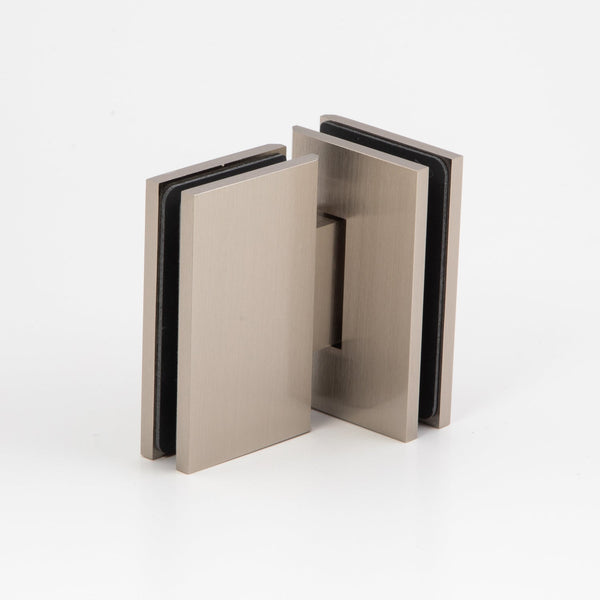 Boston Glass to Glass 180 Degree Hinge Satin Nickel