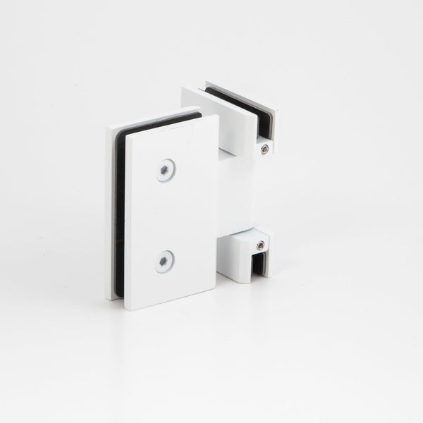 Boston Glass to Glass 180 Degree Hinge White