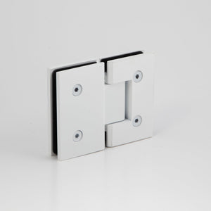 Boston 6-8mm Glass to Glass 180 Degree Shower Hinge - White