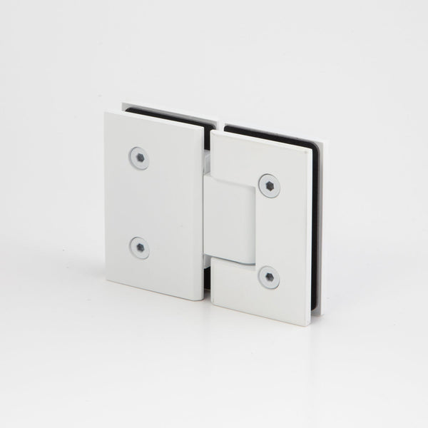 Boston Glass to Glass 180 Degree Hinge White