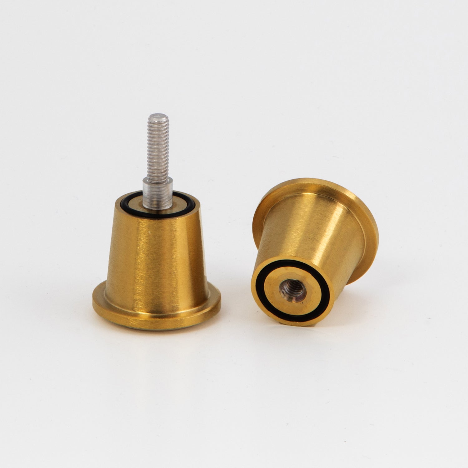 Stealth / Boston Round Knob - Brushed Brass