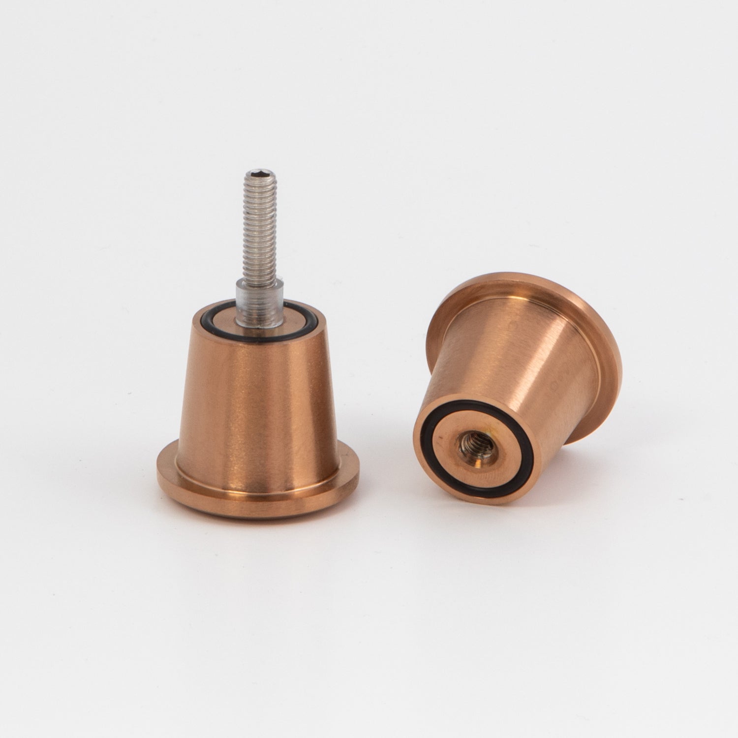 Stealth / Boston Round Knob - Brushed Rose Gold