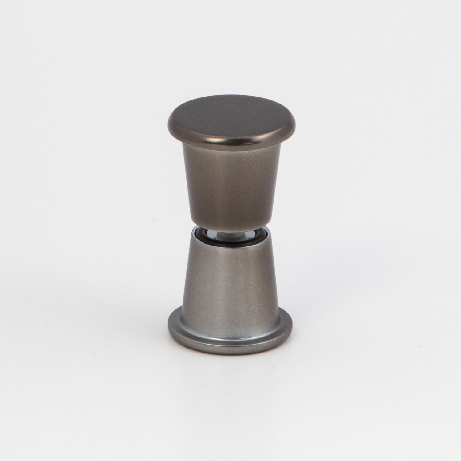 Stealth / Boston Round Knob - Satin Gun Metal