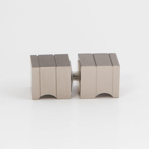 Square Door Knob Satin Nickel