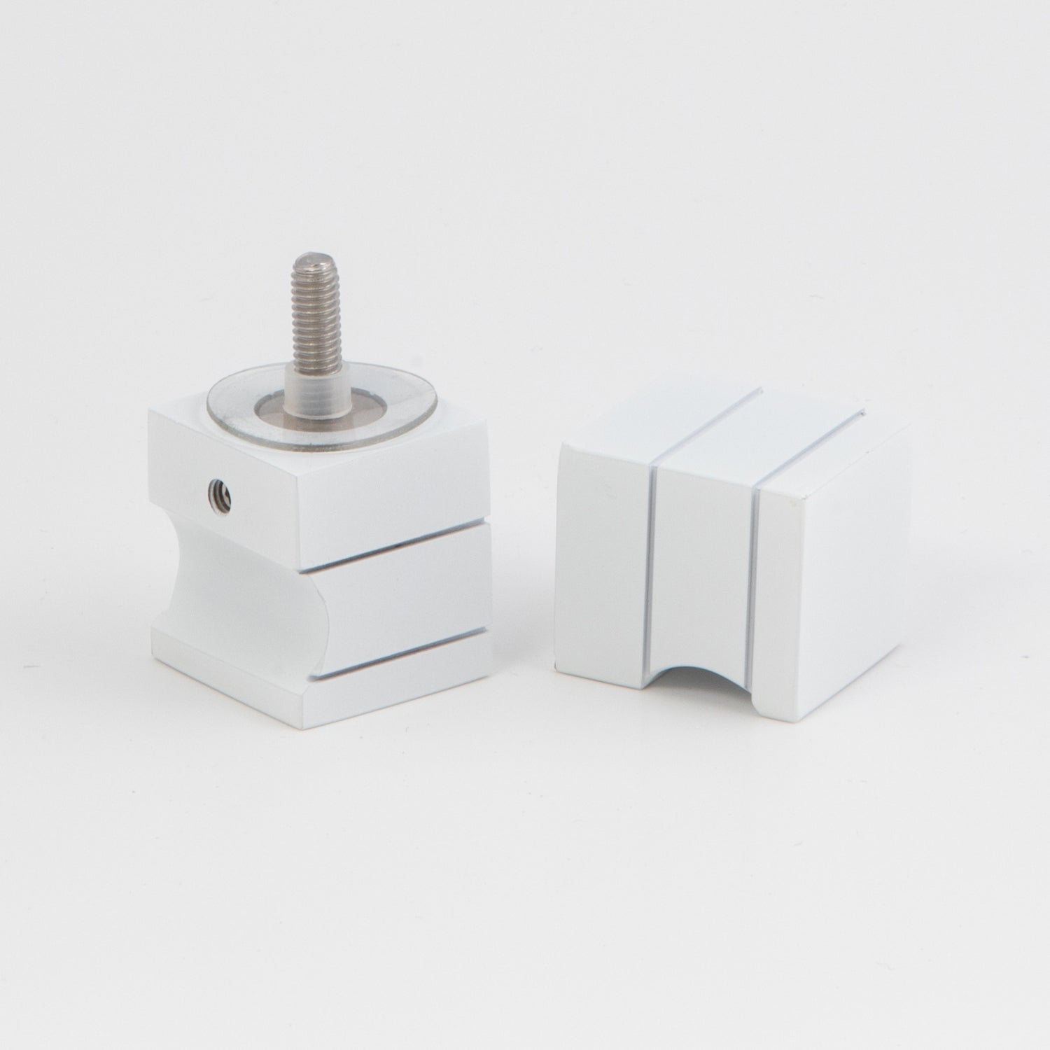 Stealth / Boston Square Knob - White