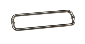 Round Double D Style Double Pull Shower Handle 166 mm Satin Gun Metal