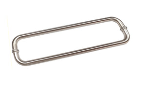 Round Double D Style Double Pull Shower Handle 166 mm Satin Nickel