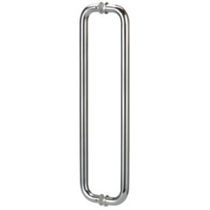 Round Double D Style Double Pull Shower Handle 166mm Polished Chrome