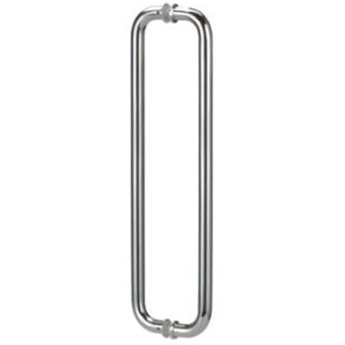 Round Double D Style Double Pull Shower Handle 166mm Polished Chrome