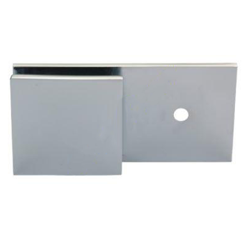 Wall to Glass 180 degree Inline Bracket Brushed Gun Metal