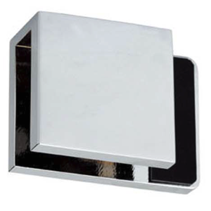 Boston Left Hand Glass to Glass 180 Degree Doorstop Raw Brushed Brass