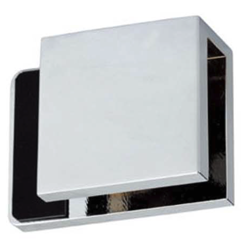Boston Right Hand Glass to Glass 180 Degree Doorstop Raw Brushed Brass