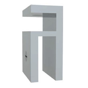 Boston Glass to Glass 90 Degree Clamp Raw Brushed Brass
