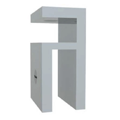 Boston Glass to Glass 90 Degree Clamp Raw Brushed Brass