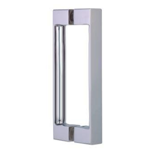 Square Double Pull Shower Handle Raw Brushed Brass