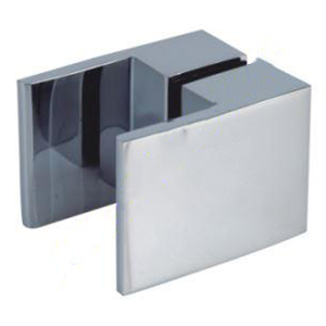 Square Shower Door Handle Raw Brushed Brass