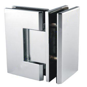 Boston Heavy Duty Glass to Glass 90 Degree Hinge Polished Chrome