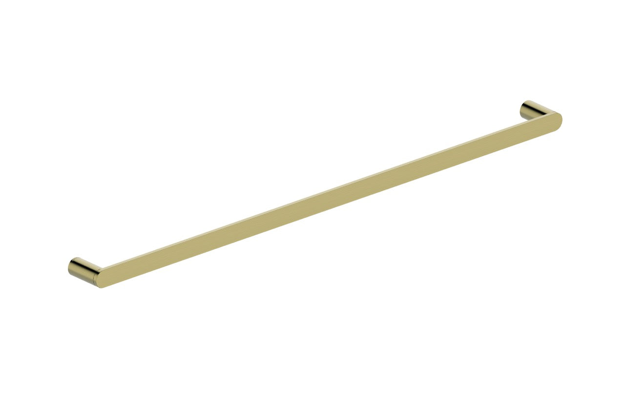 Statesman Towel Rail Single - 800 Brushed Brass Electro
