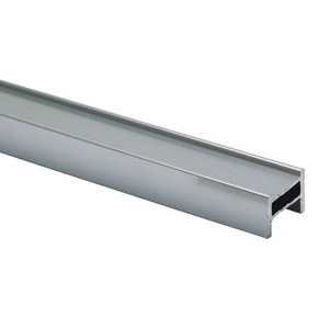 Aluminium Shower Hob System 2000mm Satin Nickel
