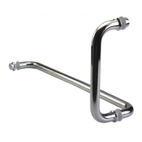 Round Shower Handle with Towel Rail Polished Chrome