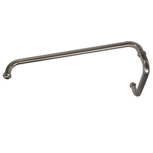 Round Shower Handle with Towel Rail Satin Gun Metal