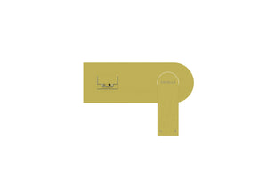 Statesman Bath Spout with Mixer Brushed Brass