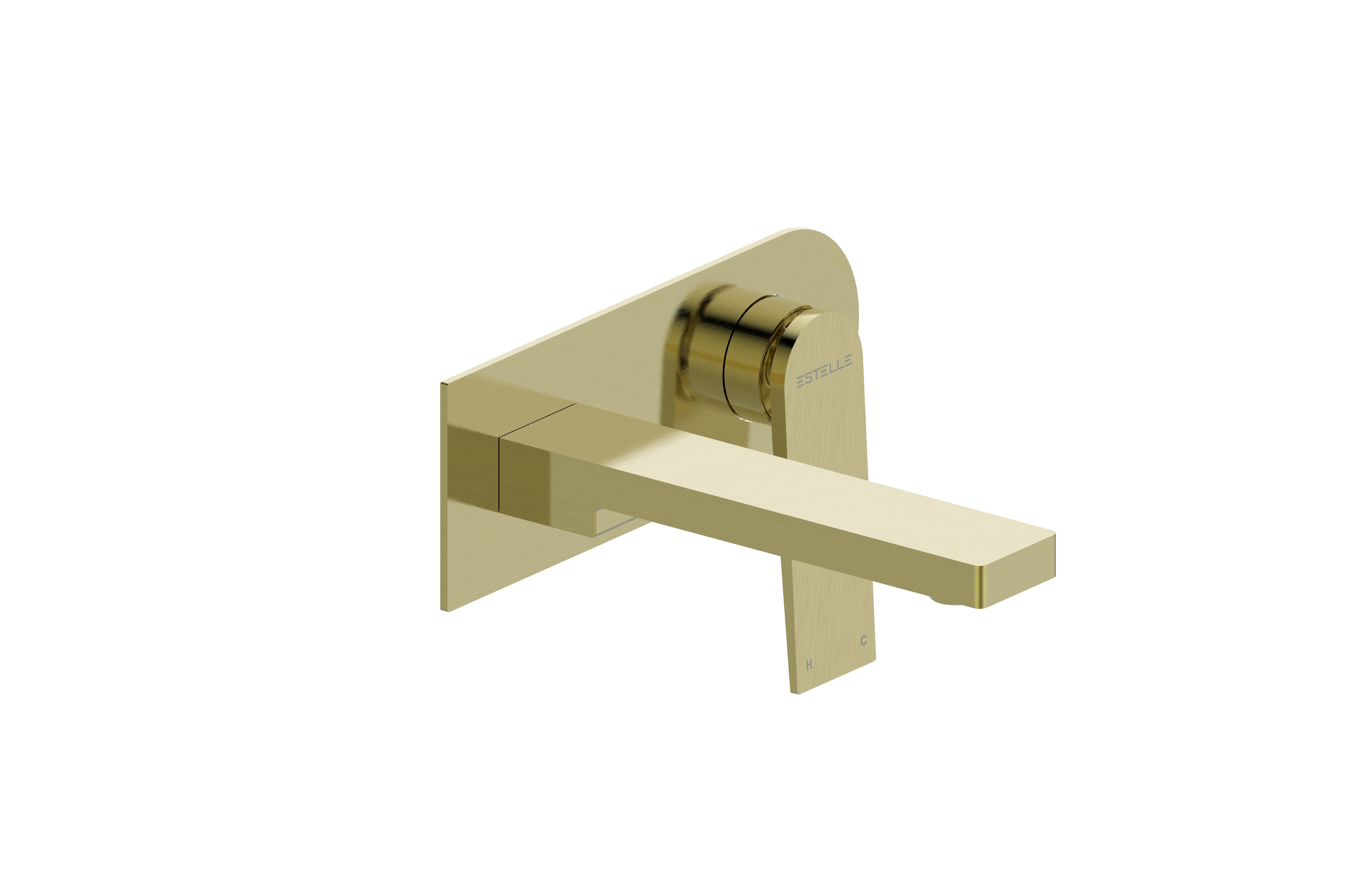 Statesman Bath Spout with Mixer Brushed Brass Electro