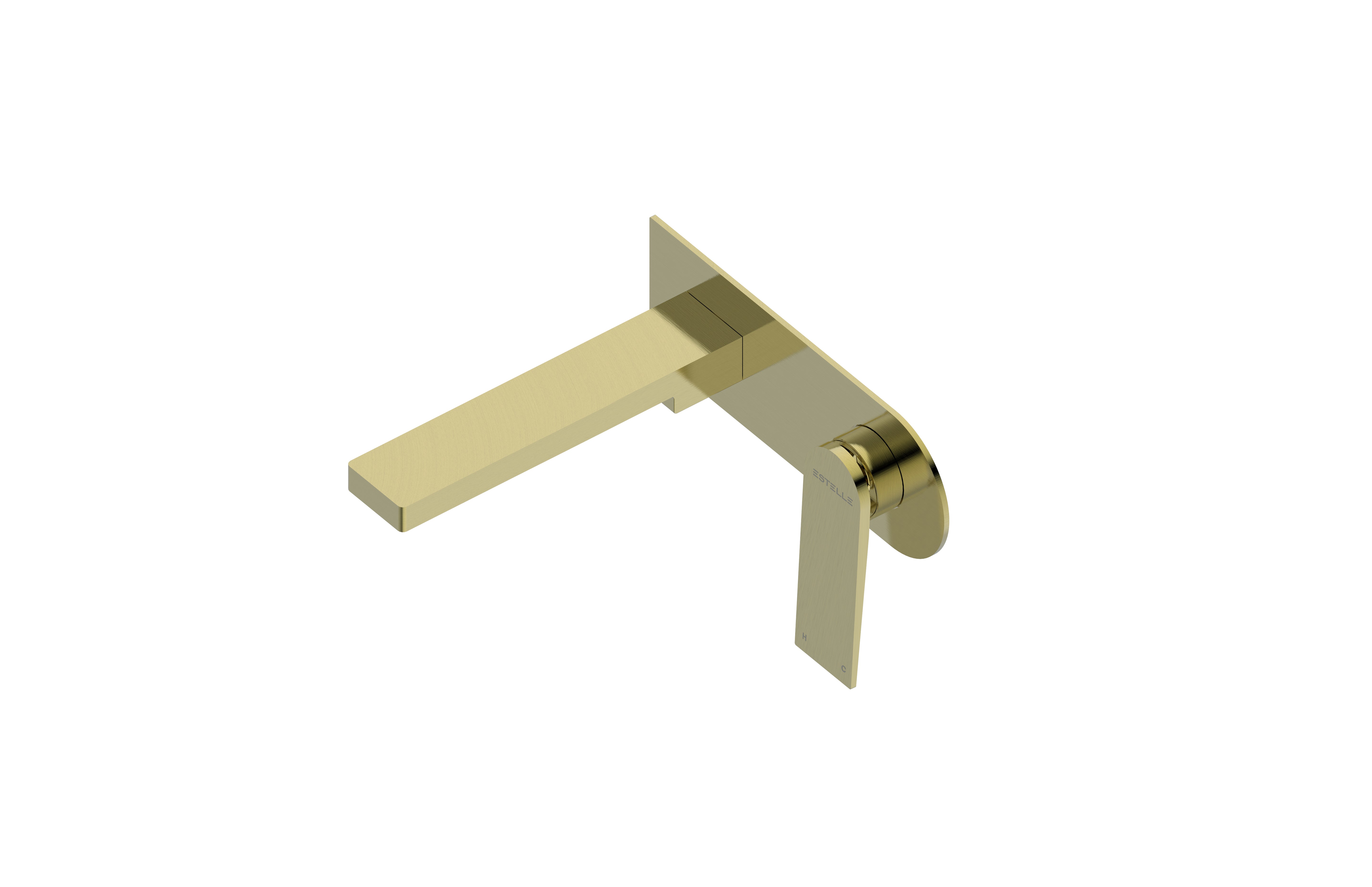 Statesman Bath Spout with Mixer Brushed Brass Electro