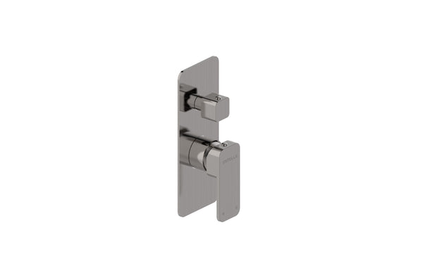 Boston Shower Mixer with Diverter Satin Nickel