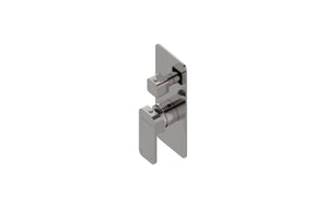 Boston Shower Mixer with Diverter Satin Nickel