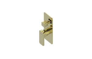 Boston Shower Mixer with Diverter Brushed Brass