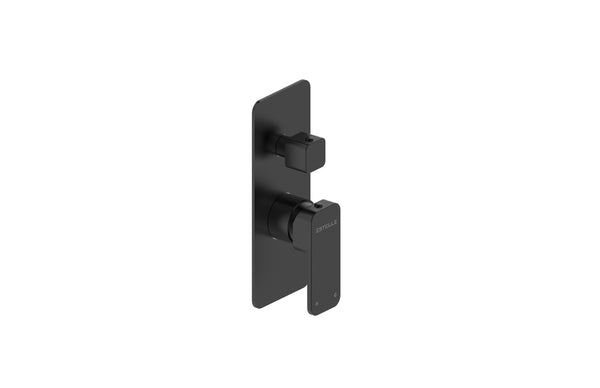 Boston Shower Mixer with Diverter Matte Black