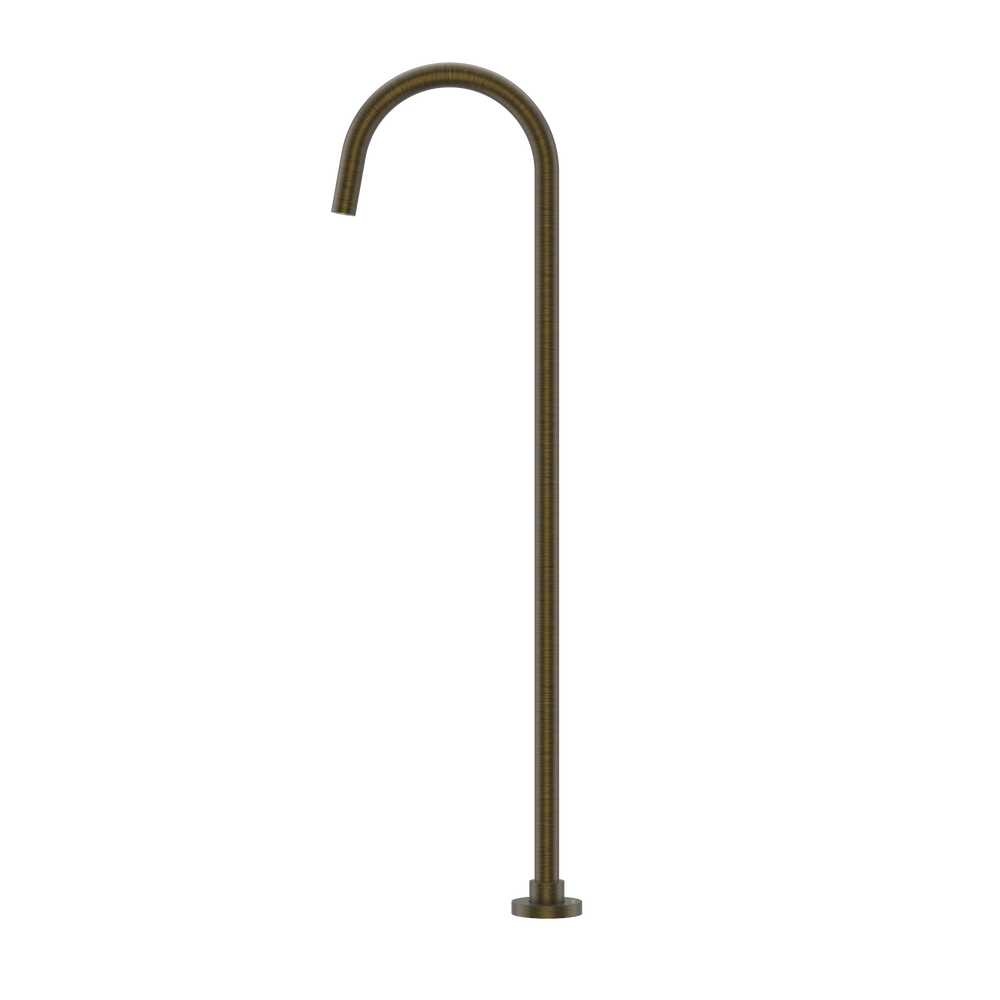 Antique Brass Floor Bath Spout