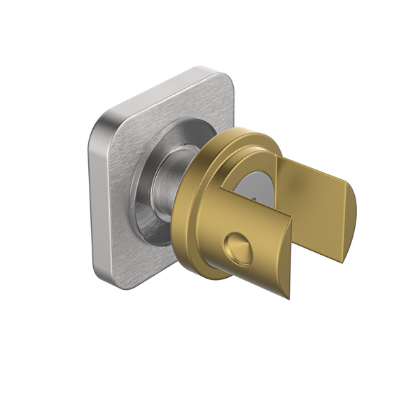 Bathroom Accessories Square Glass Mount Kit Satin Nickel