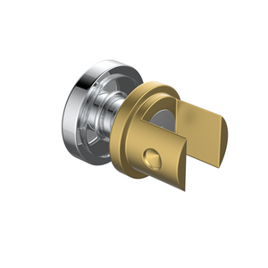 Bathroom Accessories Round Glass Mount Kit Polished Chrome