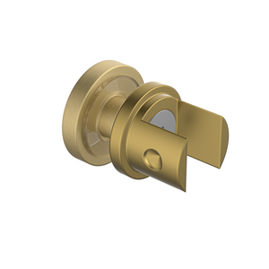Pinnacles Bathroom Accessories Round Glass Mount Kit Soft Gold Brushed