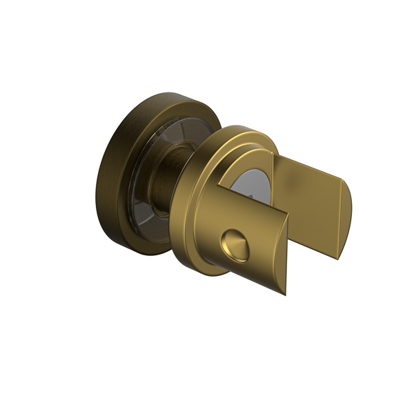 Pinnacles Bathroom Accessories Round Glass Mount Kit Antique Brass