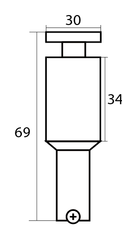 Single Robe Hook Polished Chrome