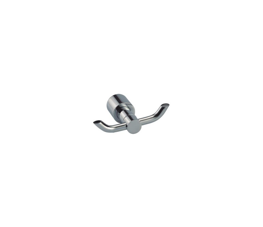 Double Robe Hook Polished Chrome
