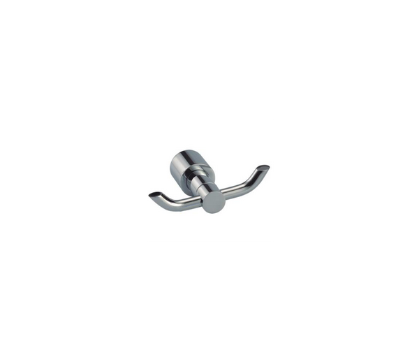 Double Robe Hook Polished Chrome