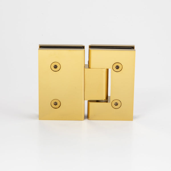 Boston Glass to Glass Hinge Polished Brass